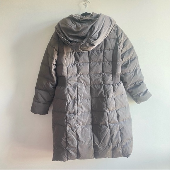 🌟SOLD🌟Cole Haan XL Carbon Grey Bib Insert Down & Feather Fill Coat NWT - Picture 6 of 6